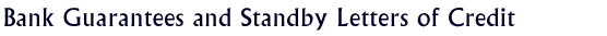 bank guarantees and standby letters of credit